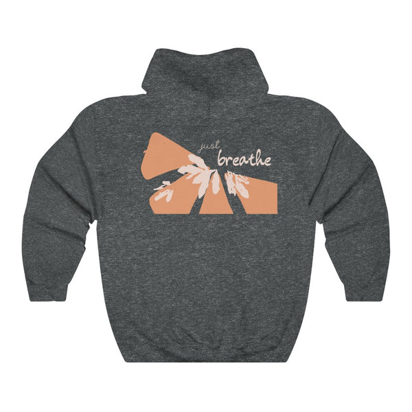 Hoodie by JETT IMPRESSIONS "Just Breathe" Yoga Sweatshirt Hoodie for Women