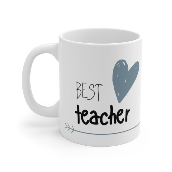 Mug by JETT IMPRESSIONS "Best Teacher" Tea or Coffee Mug for Teacher Gift
