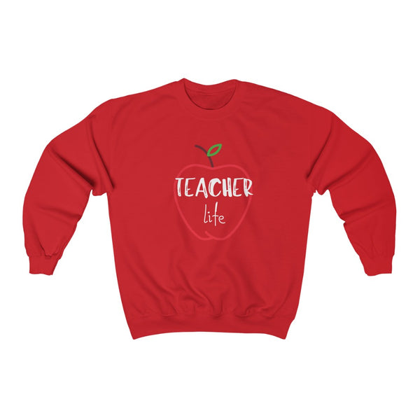 Sweatshirt by JETT IMPRESSIONS "Teacher Life" Teacher Sweatshirt for Women or Men