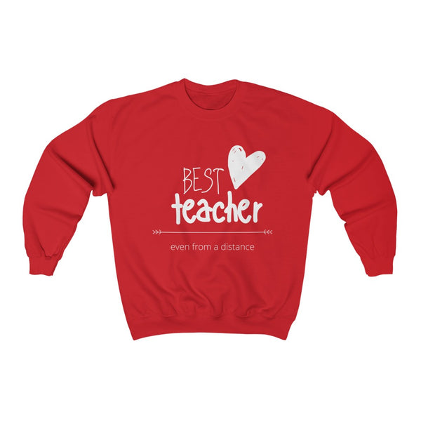 Sweatshirt by JETT IMPRESSIONS "Best Distance Teacher" Sweatshirt for Virtual Teach
