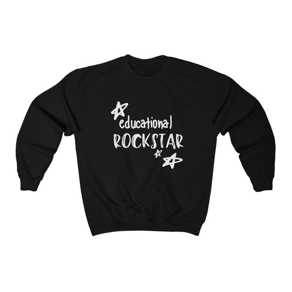 Sweatshirt by JETT IMPRESSIONS "Educational Rockstar" Sweatshirt for Teacher