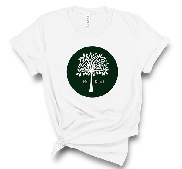 T shirt by JETT IMPRESSIONS "Be Kind" Tree Graphic T shirts for Women