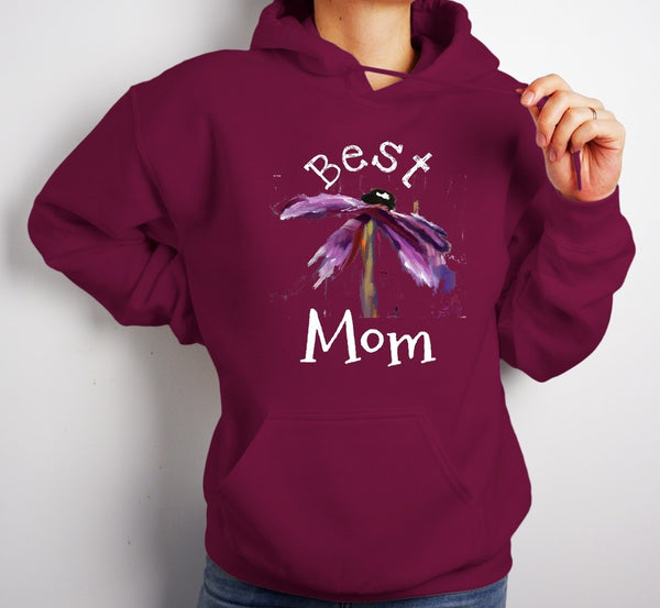 Hoodie by JETT IMPRESSIONS "Best Mom" Sweatshirt Gift for Mother