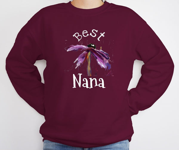 Sweatshirt by JETT IMPRESSIONS "Best Nana" Sweatshirt Gift for Grandmother Nana