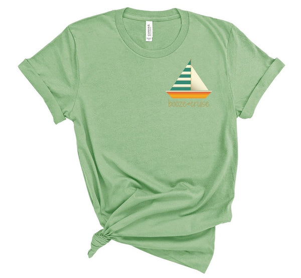 T shirt by JETT IMPRESSIONS "Booze & Cruise" Lake Beach T shirt for Women or Men