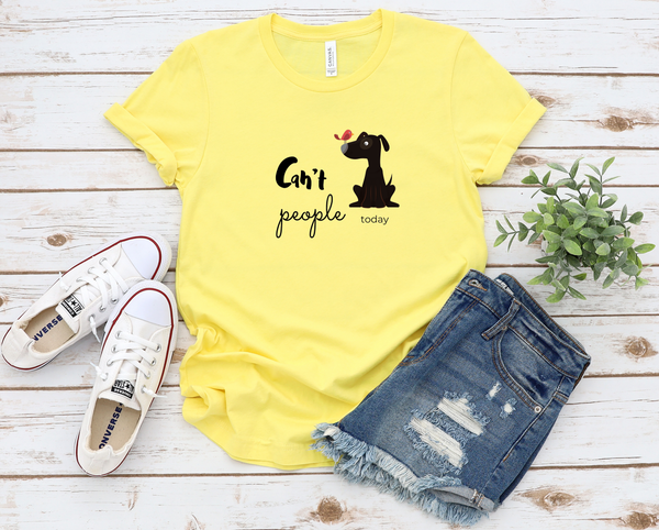 T shirt by JETT IMPRESSIONS "Can't People Today" Womens Inspiring T-Shirt Designed by Kathy Morawiec