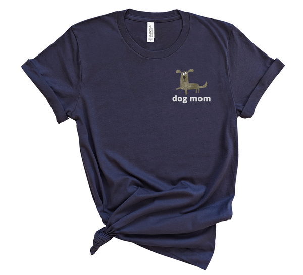 "Dog Mom" T-shirt Artwork designed by Kathy Morawiec