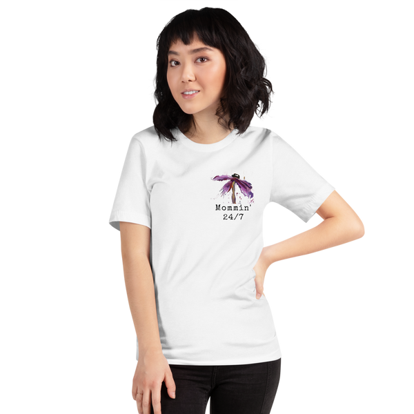 T shirt by JETT IMPRESSIONS "Mommin' 24/7" Womens Short Sleeve Inspiring T-Shirt Artwork by Kathy Morawiec