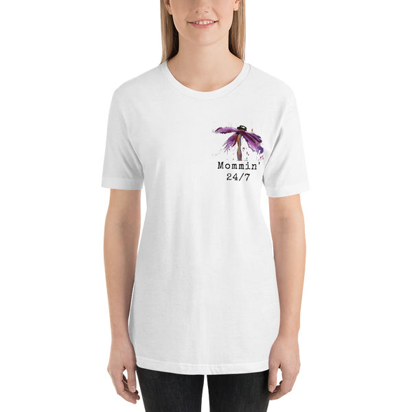 T shirt by JETT IMPRESSIONS "Mommin' 24/7" Womens Short Sleeve Inspiring T-Shirt Artwork by Kathy Morawiec