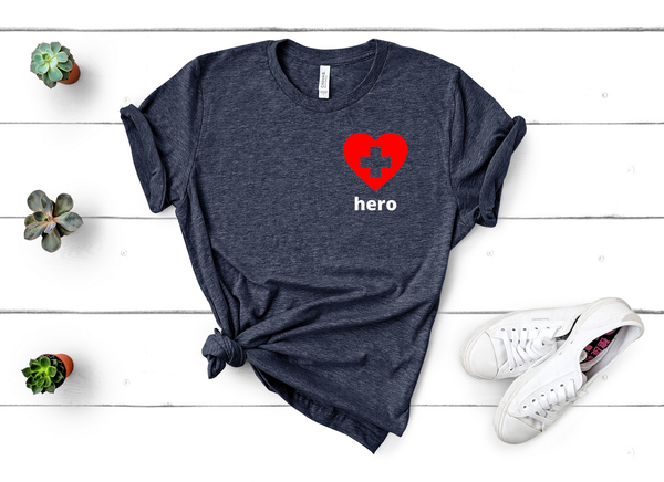 T shirt by JETT IMPRESSIONS "Hero Nurse Doctor Medic" Unisex T shirt