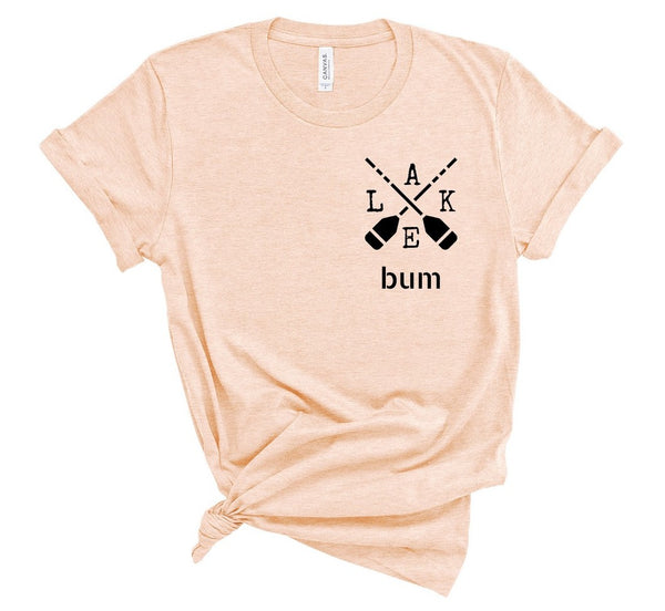 T shirt by JETT IMPRESSIONS "Lake Bum" Lake T shirts Unisex