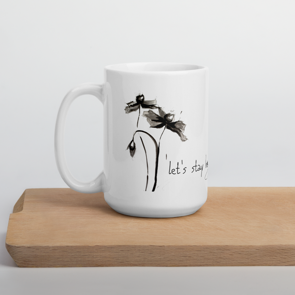Mug "Let's Stay Home" Artwork designed by Kathy Morawiec