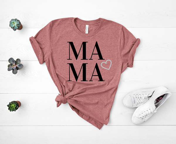 T shirt by JETT IMPRESSIONS "MAMA" Short Sleeve Womens T shirt