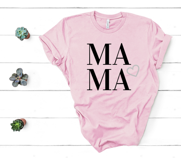 T shirt by JETT IMPRESSIONS "MAMA" Short Sleeve Womens T shirt