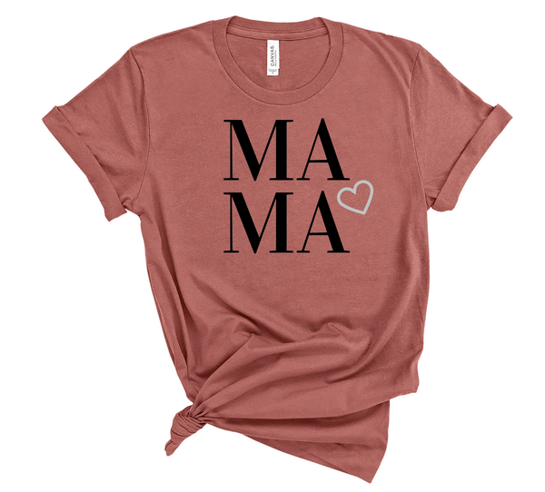 T shirt by JETT IMPRESSIONS "MAMA" Short Sleeve Womens T shirt