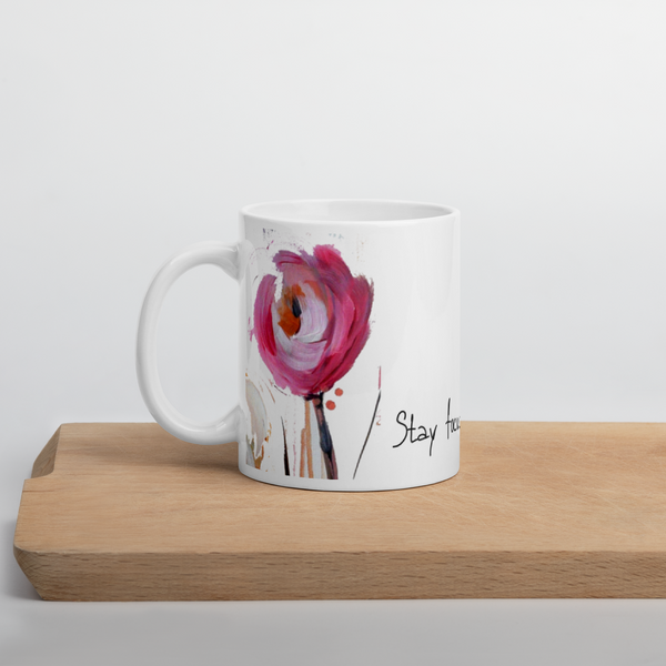 Mug "Stay Focused and Extra Sparkly" Artwork designed by Kathy Morawiec