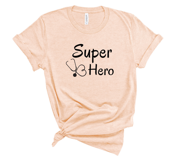T shirt by JETT IMPRESSIONS "Super Hero" Nurse Doctor Medic Unisex T shirt