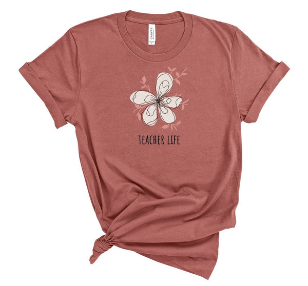 T shirt by JETT IMPRESSIONS "Teacher Life" Teacher T shirts for Women