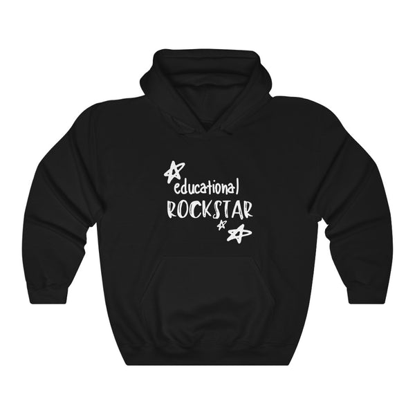 Hoodie by JETT IMPRESSIONS "Educational Rockstar" Sweatshirt Hoodie for Teachers