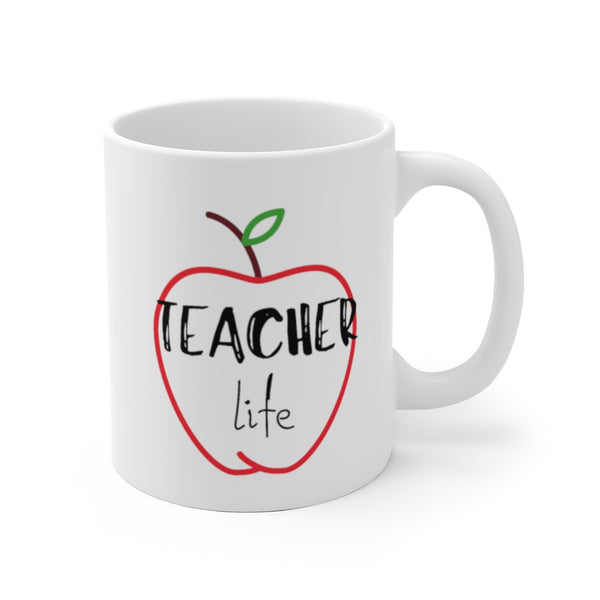 Mug by JETT IMPRESSIONS "Teacher Life" Tea or Coffee Mug for Teacher