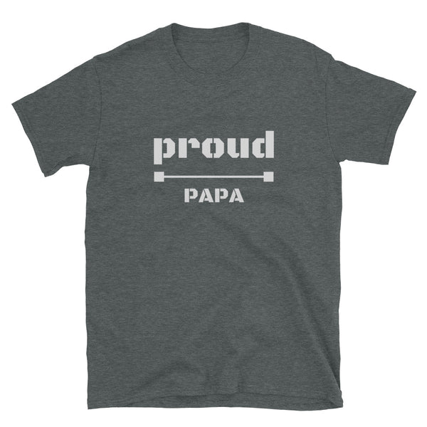 T shirt by JETT IMPRESSIONS "Proud Papa" Grandpa T shirt for Men