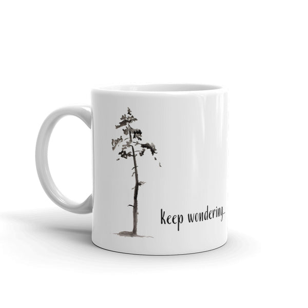 Mug "Keep Wondering Keep Wandering" Artwork designed by Kathy Morawiec