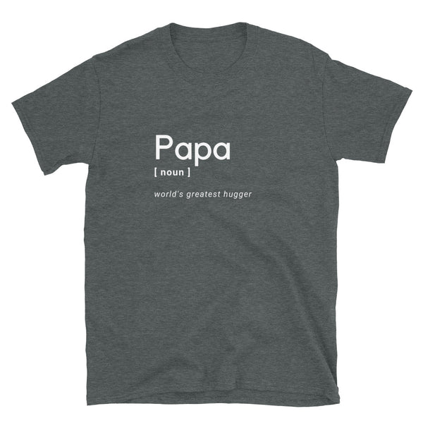 T shirt by JETT IMPRESSIONS "Papa Noun" Grandpa T shirt for Men