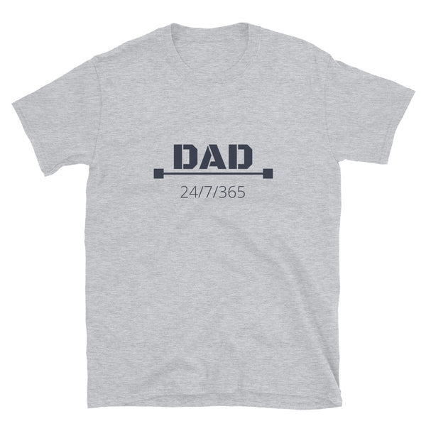 T shirt by JETT IMPRESSIONS "Dad 24/7/365"Fathers Day T shirts for men
