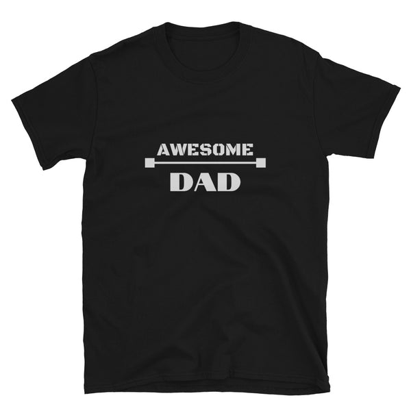 T shirt by JETT IMPRESSIONS "Awesome Dad" Dark Fathers Day T shirt for men