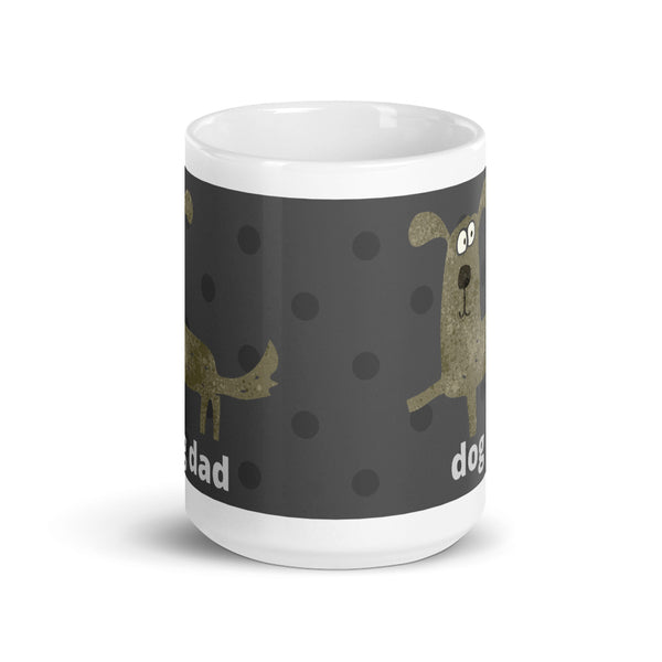 Mug "Dog Dad" Coffee or Tea Mug Designed by Kathy Morawiec