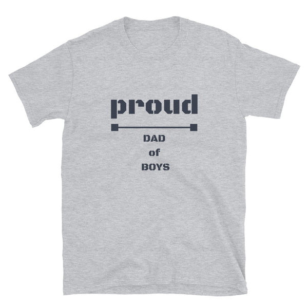 T shirt by JETT IMPRESSIONS "Proud Dad of Boys" Fathers Day T shirt for men