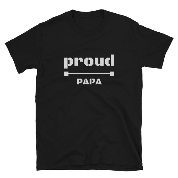 T shirt by JETT IMPRESSIONS "Proud Papa" Grandpa T shirt for Men